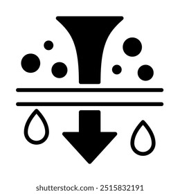 Procces Desalination of water icon