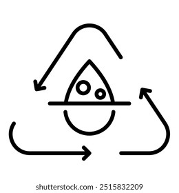 Procces Desalination of water icon