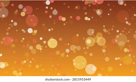 Procedural art of Abstract Blue Bokeh Background in the golden afternoon