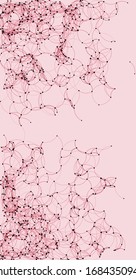 Procedural Art Network Mesh background illustration