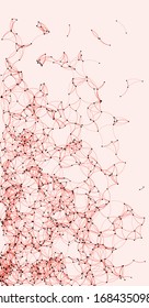 Procedural Art Network Mesh background illustration