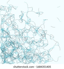 Procedural Art Network Mesh background illustration