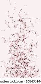 Procedural Art Network Mesh background illustration