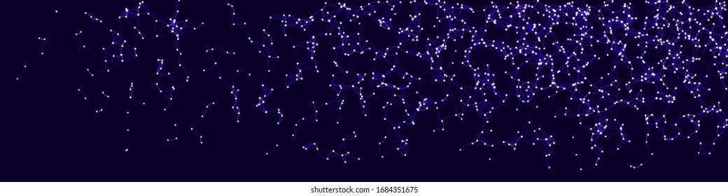 Procedural Art Network Mesh background illustration