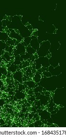 Procedural Art Network Mesh background illustration