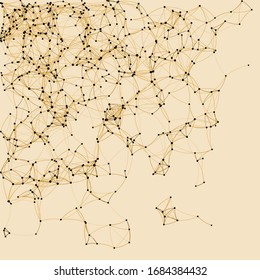 Procedural Art Network Mesh background illustration