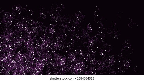 Procedural Art Network Mesh background illustration