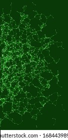 Procedural Art Network Mesh background illustration