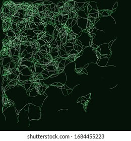 Procedural Art Network Mesh background illustration