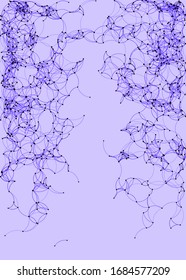 Procedural Art Network Mesh background illustration