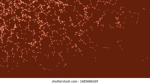 Verfahrensnetzwerk Mesh Art Hintergrund Illustration