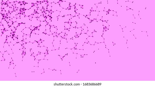 Verfahrensnetzwerk Mesh Art Hintergrund Illustration