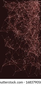 Procedural Network Mesh Art background illustration