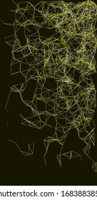 Procedural Network Mesh Art background illustration