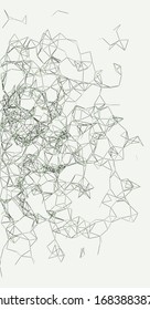 Procedural Network Mesh Art background illustration