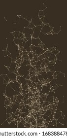 Procedural Network Mesh Art background illustration