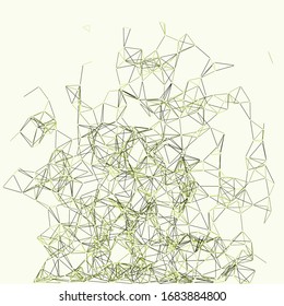 Procedural Network Mesh Art background illustration