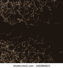 Procedural Network Mesh Art background illustration