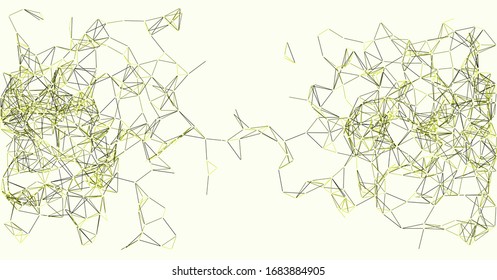 Procedural Network Mesh Art background illustration