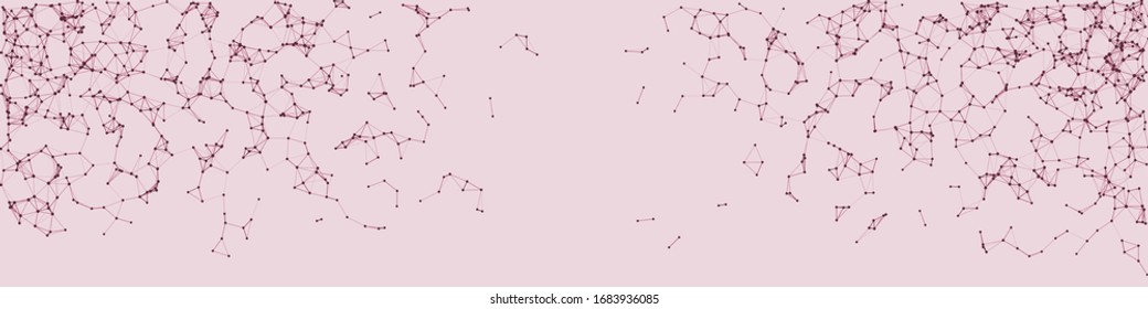 Procedural Network Mesh Art background illustration