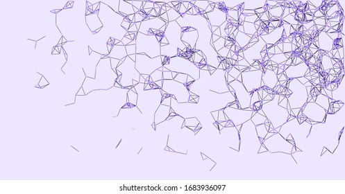 Procedural Network Mesh Art background illustration