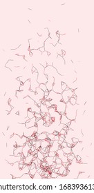 Procedural Network Mesh Art background illustration