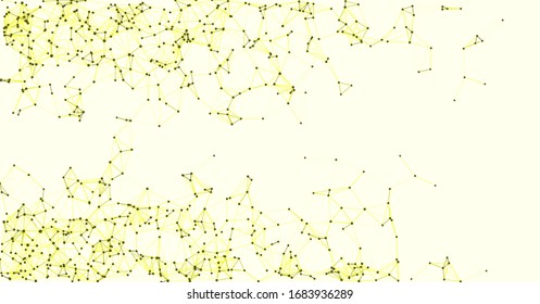 Procedural Network Mesh Art background illustration