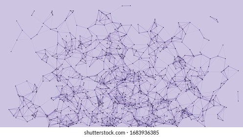 Procedural Network Mesh Art background illustration