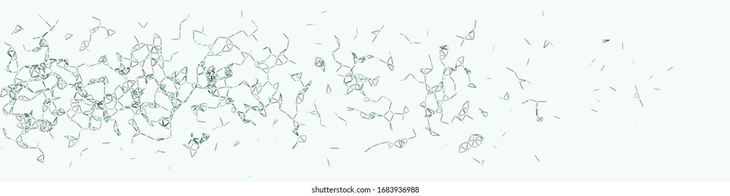 Procedural Network Mesh Art background illustration