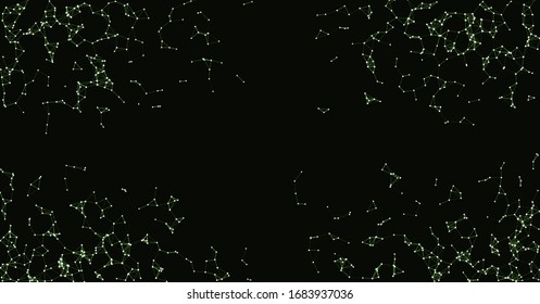 Procedural Network Mesh Art background illustration