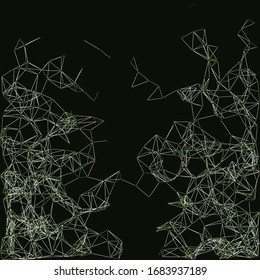 Procedural Network Mesh Art background illustration