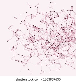 Procedural Network Mesh Art background illustration
