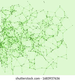 Procedural Network Mesh Art background illustration