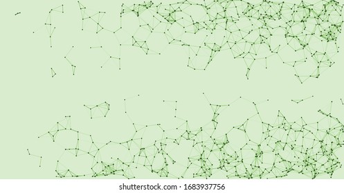 Procedural Network Mesh Art background illustration