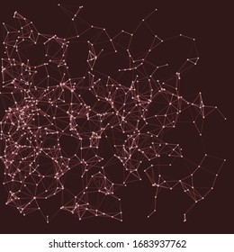 Procedural Network Mesh Art background illustration