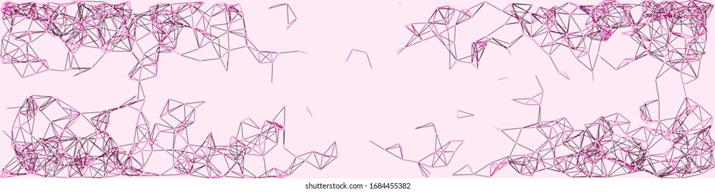 Verfahrensnetzwerk Mesh Art Hintergrund Illustration
