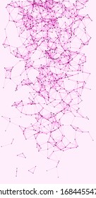 Procedural Network Mesh Art background illustration