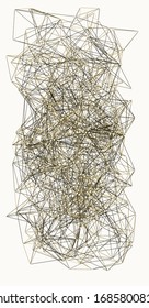 Procedural Network Mesh Art background illustration