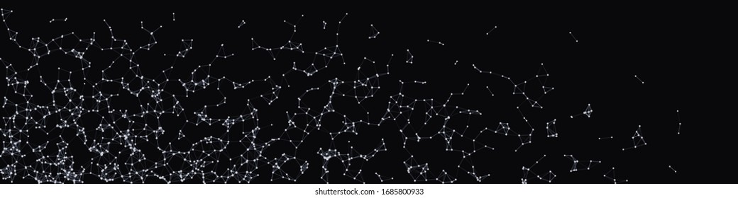 Procedural Network Mesh Art background illustration