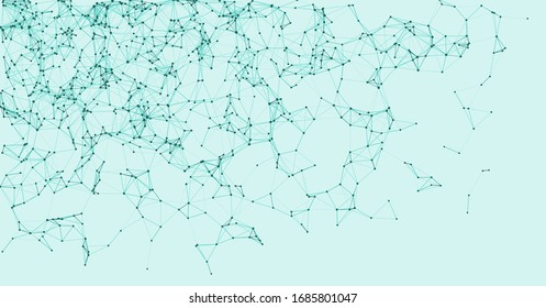 Procedural Network Mesh Art background illustration
