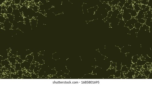 Procedural Network Mesh Art background illustration