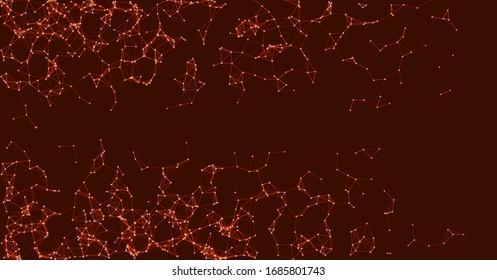 Procedural Network Mesh Art background illustration