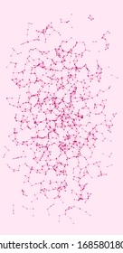 Procedural Network Mesh Art background illustration