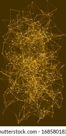 Procedural Network Mesh Art background illustration