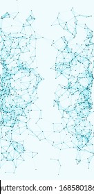 Procedural Network Mesh Art background illustration