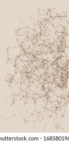 Procedural Network Mesh Art background illustration