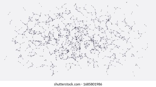 Procedural Network Mesh Art background illustration