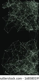 Procedural Network Mesh Art background illustration