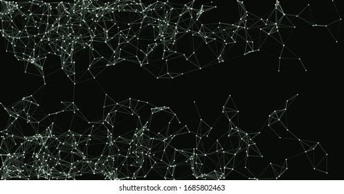 Procedural Network Mesh Art background illustration
