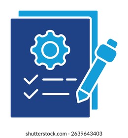 Procedure Dual Tone Icon Element For Design